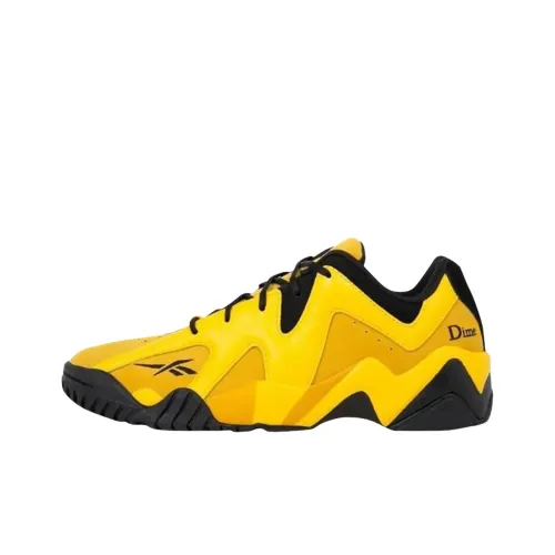 Dime x REEBOK Kamikaze II Low Топ Винтажные баскетбольные кроссовки Мужской Желтый