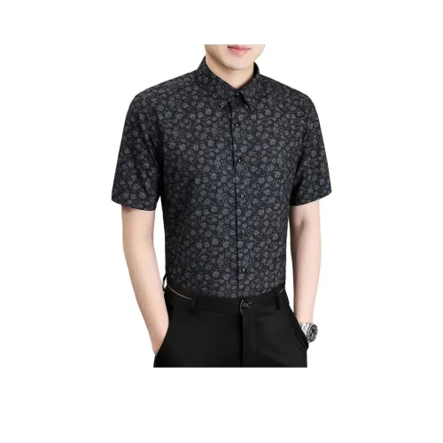 BAISHENGHU Короткий рукав рубашка мужская