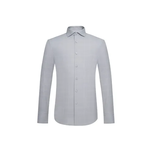 JODOLL Светло-серые Мужские Рубашки