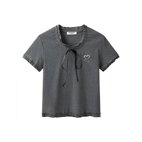 CHOCOOLATE Серый Женские T-рубашки