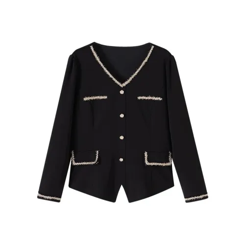 YUNFEIXIU Рубашка V-образный вырез с украшением "бахрома" стиль "fashion casual" свободный крой скрывающий лишний вес для сестер осенняя женская