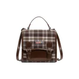 Серый с разноцветными полосами.