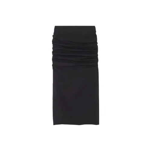 VERSACE Черные Женские Повседневные Длинные Юбки