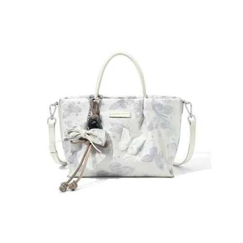 MAKEUP KITTEN Синтетическая кожа Сумка через плечо Одно плечо Обычная Женская Белая Серебряная