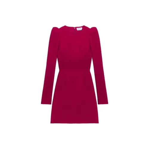 Alexander McQueen FW25 Длинное платье с длинными рукавами женское