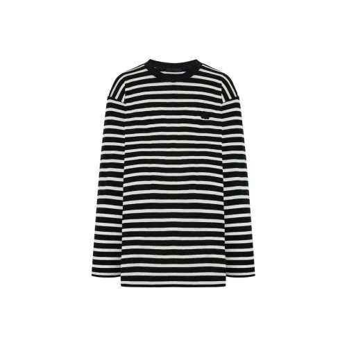 MOCO T Рубашка Женская Черно-Белые Полосы