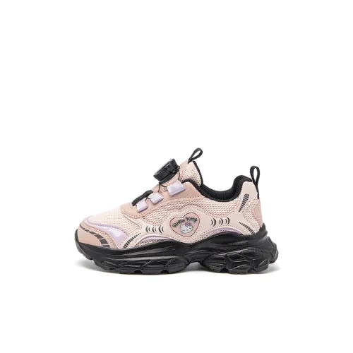 Sanrio Hello Kitty Легкий Амортизация и Дышащий Дизайн Беговые кроссовки Розовый Черный Детский