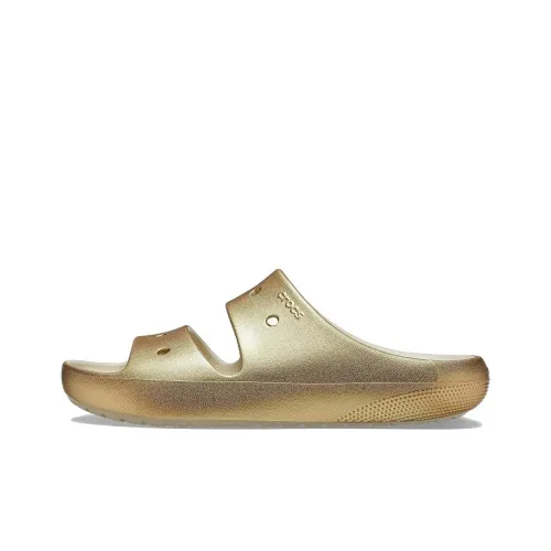 Crocs Устойчивые к истиранию Слипоны Унисекс Золотого цвета