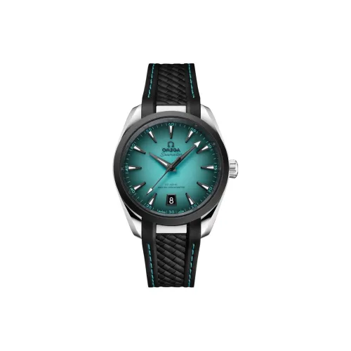 OMEGA Автоматический Механический Часы Мужские AQUA TERRA 150 метров 41 мм Зеленые