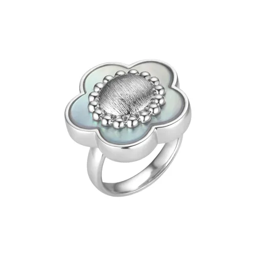 YUAN FIELD Белое золото с медным покрытием кольца унисекс