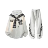 Белый, серый + белый, серый вереск [брюки]