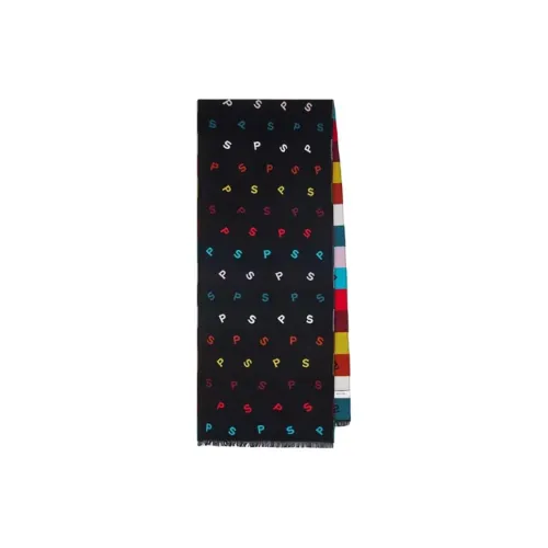 Paul Smith Мериносовая шерсть Вязаные шарфы Мужской Черный