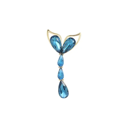 Фиолетовые искусственные кристалл броши унисекс