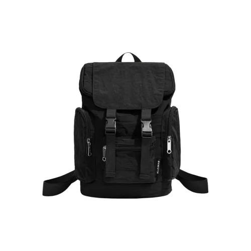 HAWA Nylon Backpack Standard Unisex Black Gray Orange HAWA Нейлоновый рюкзак стандартный унисекс черный серый оранжевый