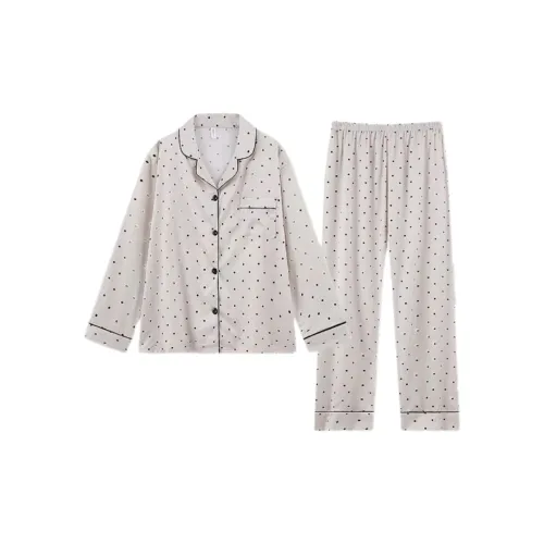 QIAOYUN Абрикос Женские Пижамные Комплекты