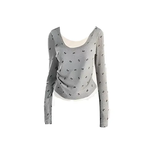 MIMOSA CHUR Серый Женские T-рубашки