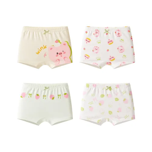 Marcolor 4 пачки кожа + белый + светло-розовый + белый детское нижнее белье