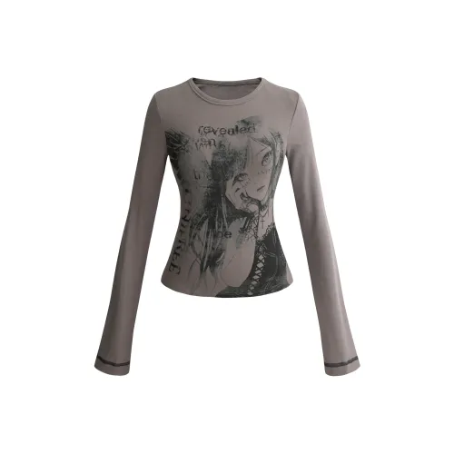 UNIFREE Темно-серый Женские T-рубашки