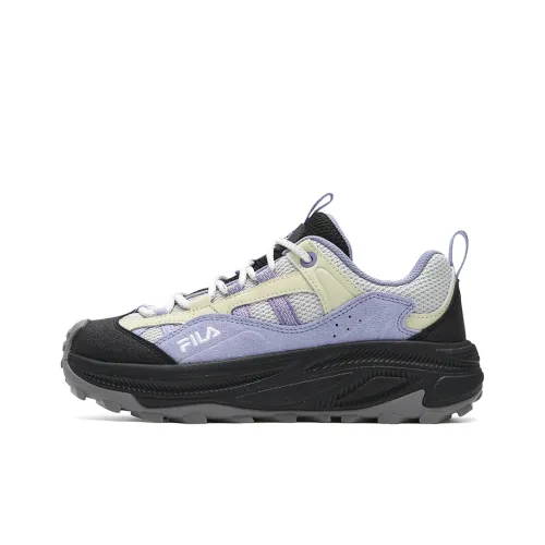 FILA Износостойкий Дышащий Легкий Низкий Топ Повседневная Обувь Женская Серый Фиолетовый