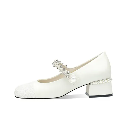 Rosa Bianca Туфли Мэри Джейн с грубым каблуком 4,5 см женские