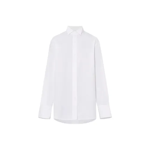 MO CO Отбеленный Белый Женские Рубашки