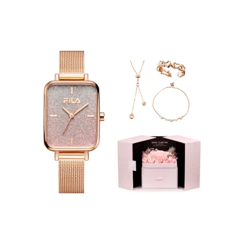 FILA Кварцевый Movement Женские Часы 35 мм Золотые