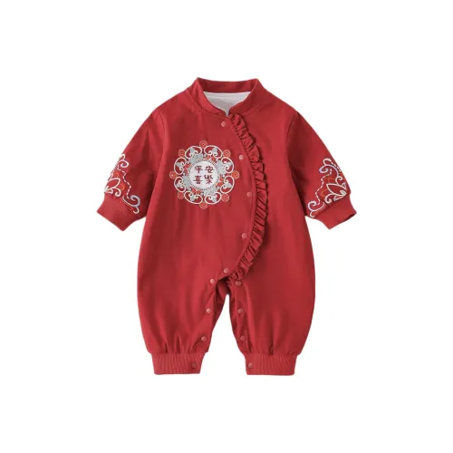 XiaoJinBu Красный Детский Комбинезоны Ползунки