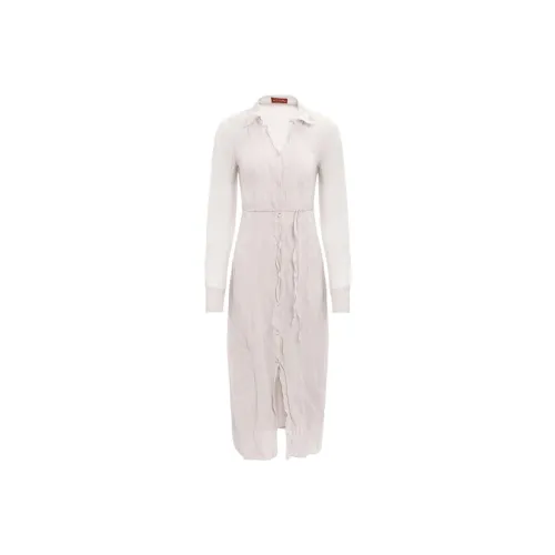 Altuzarra SS24 Длинное платье с длинными рукавами женское белое
