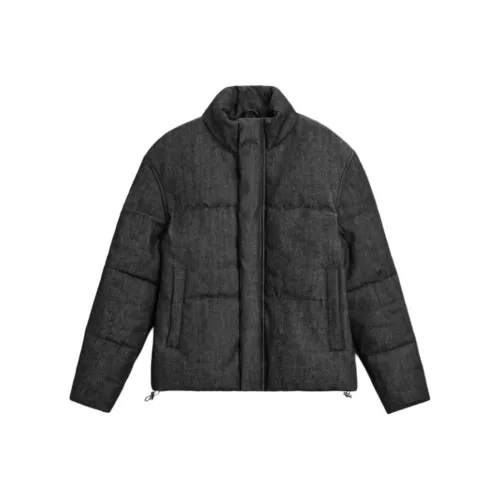 ZARA Черный мужской пуховик