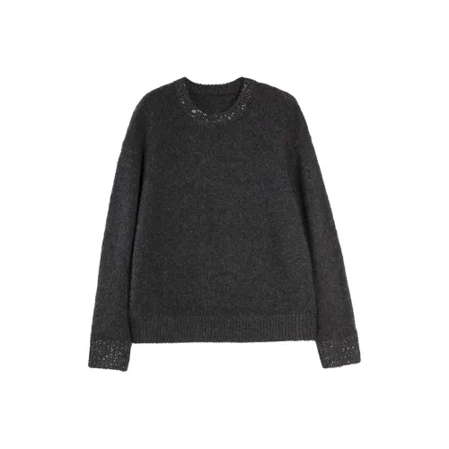 ELLE Темно-серый Женский Свитер