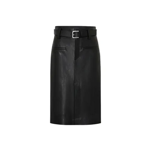 MOCO Кожа Длинная Юбка Женская