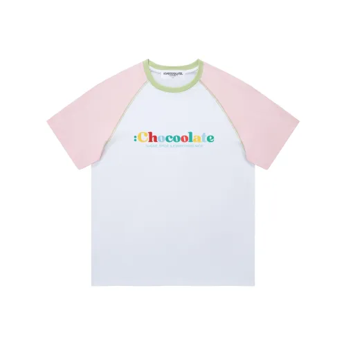 CHOCOOLATE Белый и Розовый Женские T-рубашки