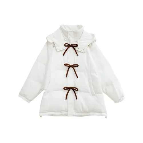 VKXOW Белый Женский пуховик