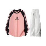 Розовый топ + Серый K