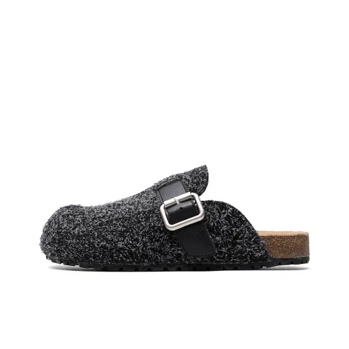 Mule Donkey Резиновые туфли Birkenstock Унисекс Винтажный черный