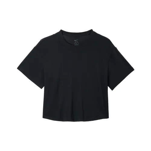 Nike T-Shirt Женская Черный Прозрачный Прозрачный