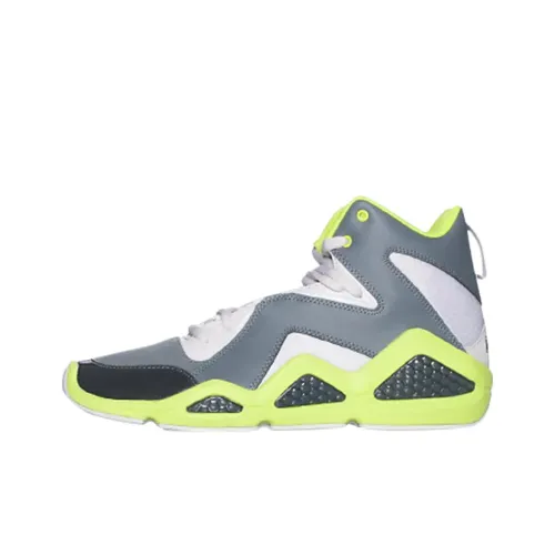 Reebok MID Топ Винтажные Баскетбольные Кроссовки Мужские Белый Серый Зеленый