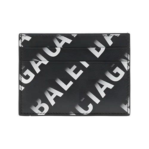 Balenciaga Коровья кожа Держатель для карт Кошелек Мужской Серый
