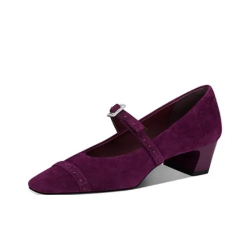 JESSICA SOPHIA Грубый каблук Туфли Мэри Джейн Женские