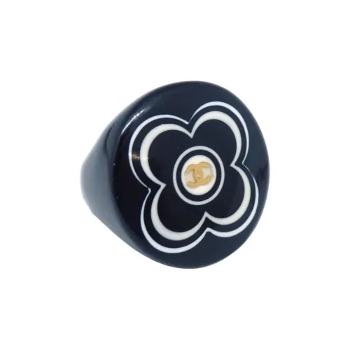 CHANEL Акриловые кольца унисекс черного цвета