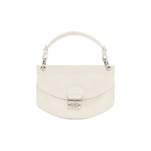 GANNI Переработанная кожа Сумка через плечо Мини Женская Белая