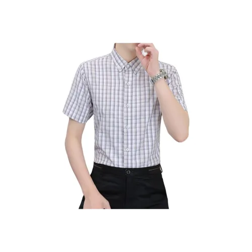 BAISHENGHU Короткий рукав рубашка мужская