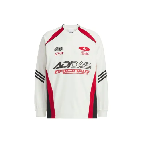 Adidas Originals Moto JERSEY T Shirt Мужская Нефритовый Белый Красный