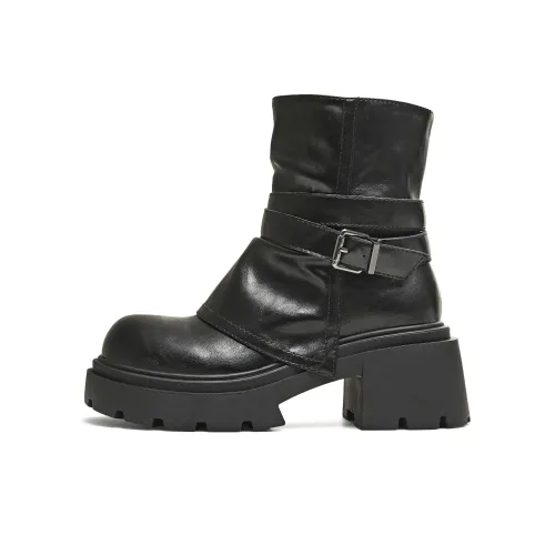 teenmix Гонконгский шик Vibe Тактический Ботинки Ботильоны 7,5 см Женские