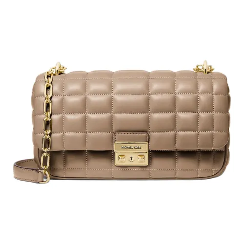 MICHAEL KORS Tribeca Кожа Сумка на плечо Большая Женская Цвет Березовая древесина