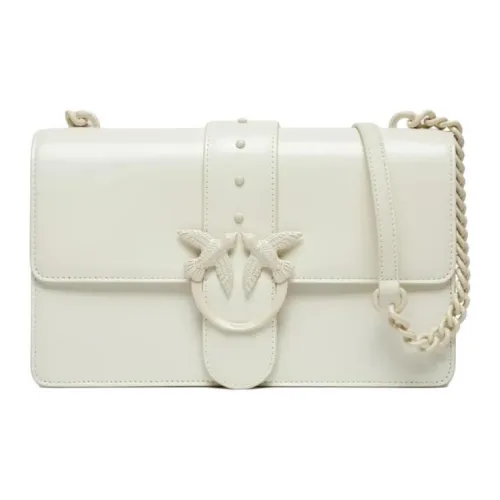 PINKO Кожа Сумка через плечо Маленькая Сумка на плечо Женская Белая