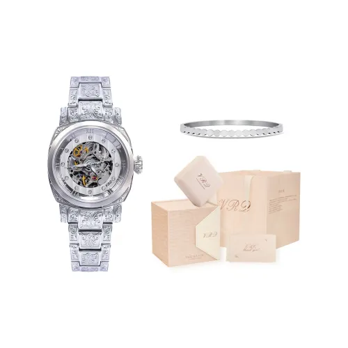 VRQ Athena A8 Автоматический Механический Механизм Нержавеющая Сталь Ремешок Часы Женские Часы С Черепным Циферблатом