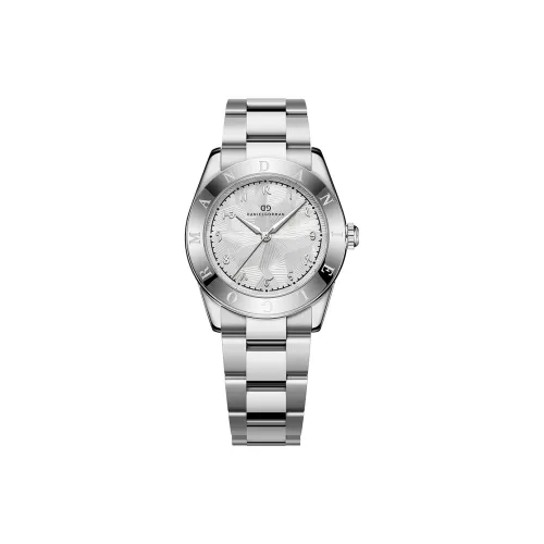 DANIEL GORMAN Кварцевый механизм ремешок из нержавеющей стали женские часы серебристый циферблат