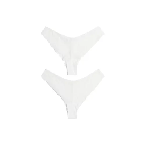 H M 2 пачки белые женские трусики-бикини