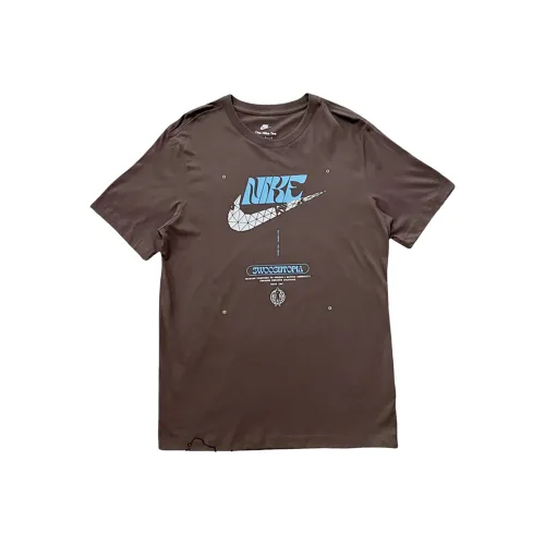 Nike Swoosh Коричневый Мужской T-Рубашки